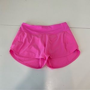 Lululemon speed up short long pink 6